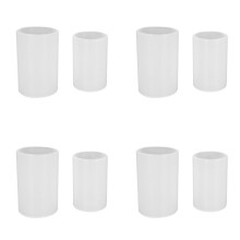 4X 2 Sizes Cylinder Candle Molds Silicone Mold for Candle Making, Pillar Candles Resin Mould Epoxy Resin Casting Molds
