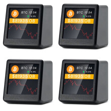 4X Neuer 2,4G WiFi Crypto Tracker Crypto Price Displayer 300 Wichtige Kryptowährungen Können für NerdMiner A Frei Gewechselt Werden