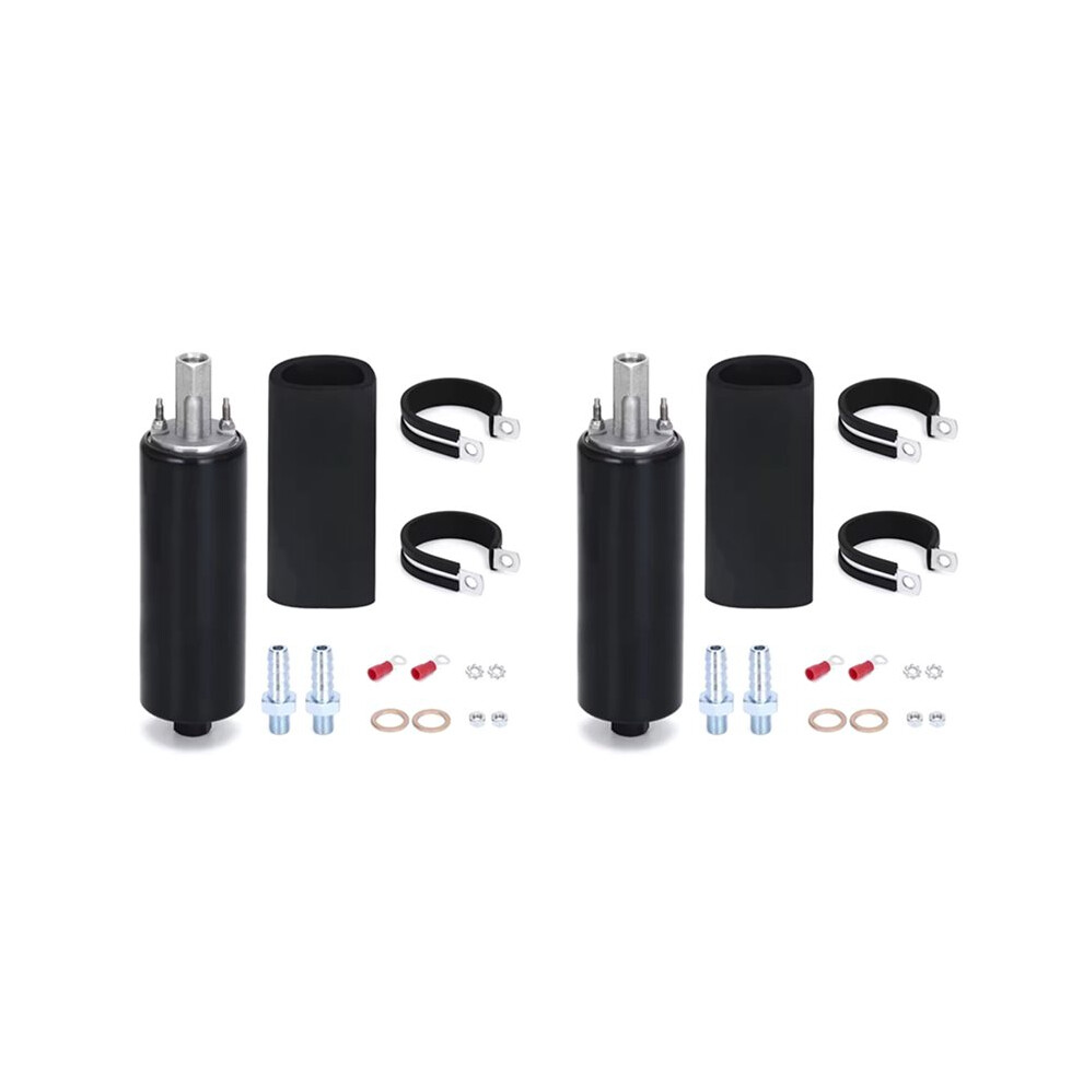 2X New Universal High Flow & Pressure External Inline 255Lph Fuel Pump Gsl392 Jr-Fpb005 4712679610737