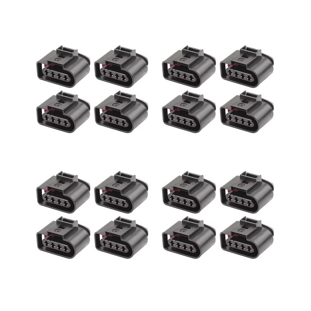 16Pcs For 4B0973724 Car Ignition Coil Plug Connector Repair Kits Auto Harness Plug Terminal Removal Tool Black 6033600677253