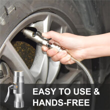 Car Tire Inflator Hose Inflatable Air Pump Extension Tube Adapter Twist Tyre Connection Locking Air Chuck for Bike Moto