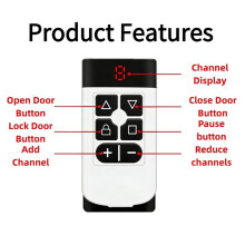 2pc 300-915Mhz Multi-Frequency Garage Remote Control Gate Key Duplicator CloneGarage Door Controller 8 Channels
