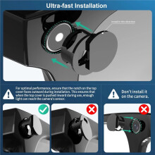 Couvercle de Blocage de Lumière LED pour pour Meta 1 2ème Lentille de Caméra de Lunettes Intelligentes, Protection pour Skyler