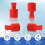 100pcs Luer Stopper Red Closing ConesSterile Cap Dual Function Luer Lock Caps for Male/Female Connectors Syringes Tips 3
