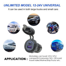 12V 100W USB C Outlet PD3.0 Port and Quick Charger 3.0 Car USB Charger Socket Socket for Car Marine Boat