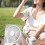 High Speed  Cooling Fan Portable USB Rechargeable Desk Fan Multi Function Handheld Wall for Kitchen Bedroom Green 5