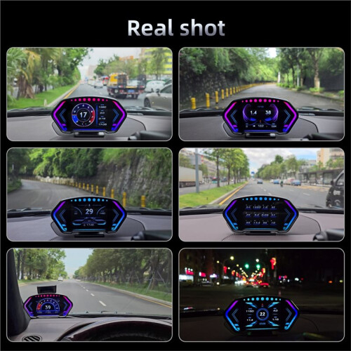 36 Functions P3 HUD OBD+Positioning System Dual System Car   Display Speedometer Tachometer Water Temp 2