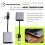 CFexpress Type B Card Reader USB3.2 Gen2 10Gbps 2-in-1 USB C & USB A CFe Card Reader with  Slot for CFexpress Type B 5