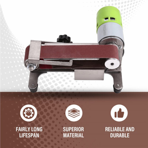 Belt Sander Electric Sanding Polishing Machine 7-Speed Adjustable with 10 Sanding Belts EU Plug 2