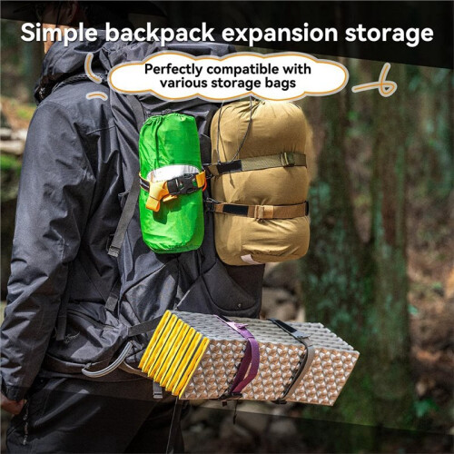 Backpack Straps and Buckles Set -Adjustable 19.49" Pack Attachment Strap Accessories Backpack Attachment Strap Nylon 1