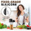 3 Pcs Silicone Cooking Spoon Set, Kitchen Utensils Include Solid & Slotted Spoon, Soup Ladle, Non-Scratch Spoons 1