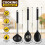 3 Pcs Silicone Cooking Spoon Set, Kitchen Utensils Include Solid & Slotted Spoon, Soup Ladle, Non-Scratch Spoons 7