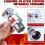 1set/10pcs Fire Sprinkler  - Copper Chrome, 1/2" NPT 155(68C) Pendent Type Spray, K80 Fast Response Automatic 4