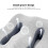 Ergonomic Memory Foam Leg Elevation Pillow for Improved Circulation and Comfort Light Gray 3