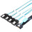SlimSAS 8654 MCIO 4I 38pin do 4 X  Cable PCIE5.0 PCI-E Server Data Connection Extension Wire High-Speed 0.5M 6