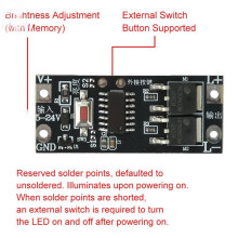 LED Controller Dimming Module Gradual Brightness Gradual Off Slow Start Slow Off Low-Voltage Light Strip Driver Module