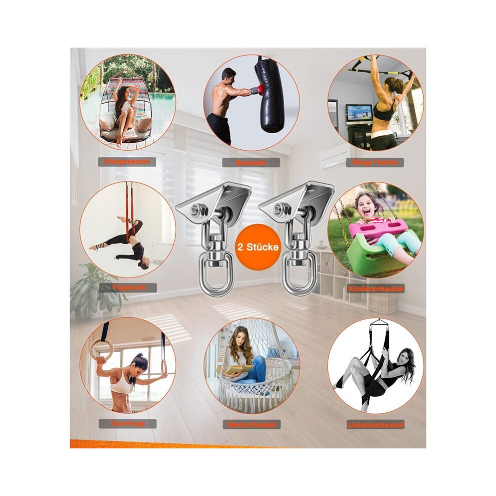 Stainless Steel Ceiling Hooks | Suitable For Concrete Walls For Swings, Hammocks And More 4711069260736