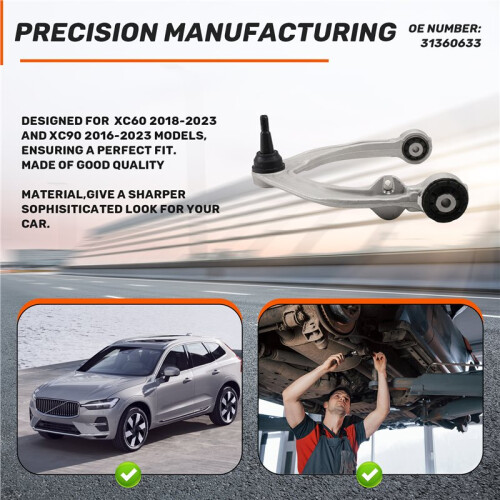 Upper Front Suspension Right Control Arms Fit for  XC60 XC90 31360633 2