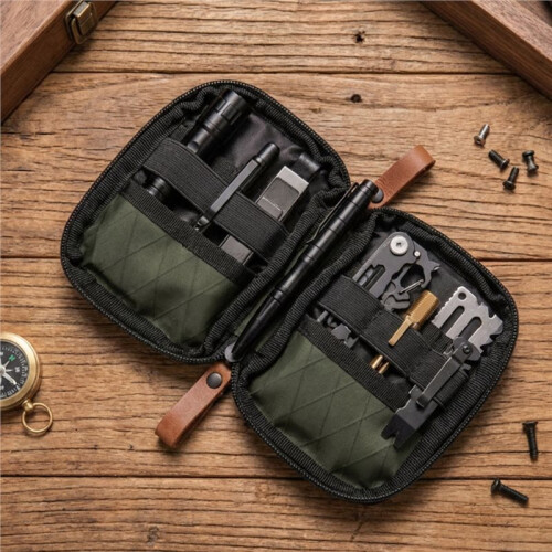 Pouch Organizer Waterproof Multi Pocket with Belt Loop Multitools for Outdoor Camping Hiking Travel 2