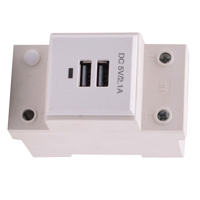 Modular Distribution Box USB DIN Rail Modular Socket DC5V 2.1A Output Fiber Optic Distribution ...
