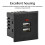 Module de Prise de Bureau 5V 2,1A avec Double Prise USB et Indicateur LED Intégré, Module de Charge Double USB Blanc 6