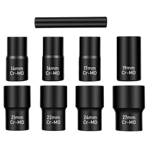 Lug Nut Extractor Set Drive Impact Bolt Remover Socket Tool Wheel Lock Removal Kit Out Extractor Set for Damaged 2