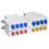 Fiber Distribution Box 8 Port DIN Rail Mount 2 Cable Entries Suitable for 8 Core SC Duplex Adapter 6