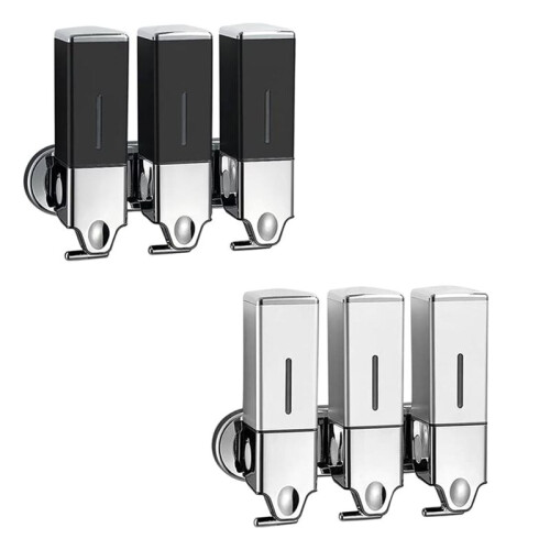 Bathroom Shower Soap Dispenser 1500ml Refillable Convenient Space Saving Shampoos Container Wall Mount for RV B 2