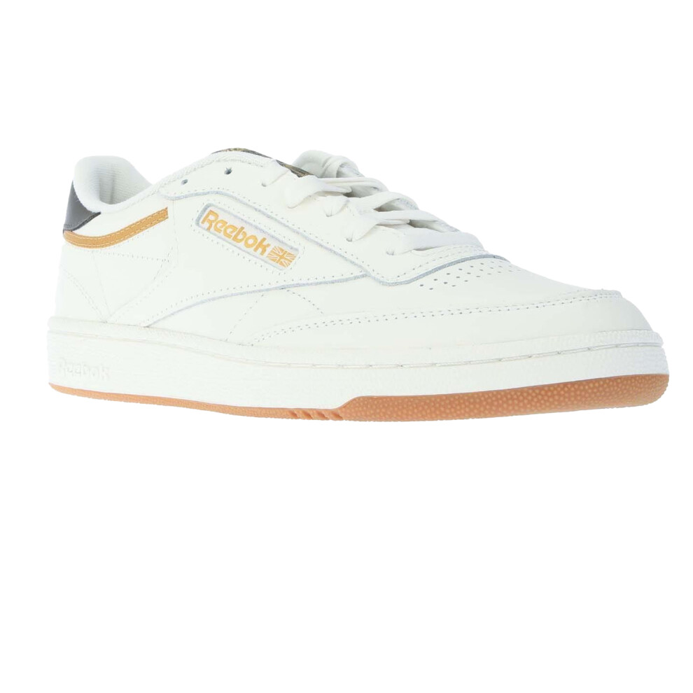 Reebok (2.5 Uk, Chalk) Mens Club C 85 Leather Trainers Multicoloured