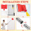 Paint  Trimmer with Pads Adjustable Paint Edger Tool Kit with Extension Pole  Painting Flat Edging Tools 2
