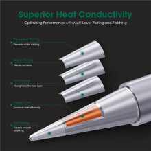 12 Pcs 900M Soldering Iron Tips for Hakko, Yihua, Atten, Quick, , and More - Replacement Solder Tips