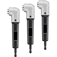 1set/3pcs Right Angle Adapter Electric Drill Bit Quick Conversion , Compact Metal Design, Suitable for Multiple Use