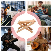 Guitar Foot Stool Ergonomic Wooden Leg Rest Musician Footrest for Classical Guitar, Home Studio Stage,Player