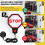 1pc Garage Parking Sensor&Garage Parking Aid with LED Stop Light,Adjustable Ultrasonic Park Assistant EU Plug 2