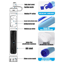 Outdoor Personal Water Filter 3000L Portable Water Purifier Survival Straw 4-Stage Filter System for Camping,Emergencies