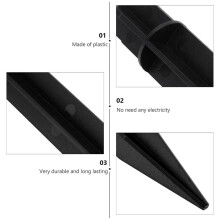 10pcs Black Ground Pole Lawn Lights, Easy to Install, Suitable for Garden Lighting and Halloween Patio Decorations