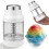 Shaved Ice Machine Snow Cone Machine Portable Handheld Small Crusher with  Trays 8