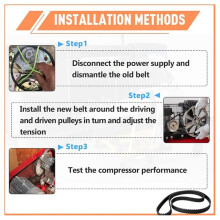 2Pcs OF60150HA Replacement Belt for Ridgid Compressor Belts - Fits OF60150HA OF60150HB OF60150HBT Models