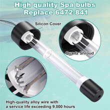 6472-841 Żarówka Zamienna Clear Ray XL, Kompatybilna z Wanna z Masażem i Spa Sundance (J-200, J-300, J-400), Żarówka UV do Spa i Wanien