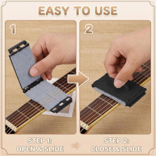 1 Jeu de 4 Lingettes pour Frettes, Outil de Nettoyage et D'Entretien des Cordes de Guitare et Ukulélé