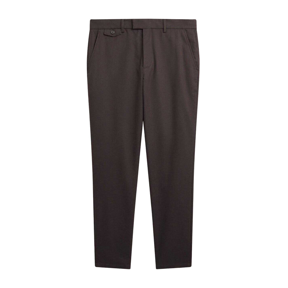 Ted Baker (S, Grey) Mens Houndstooth Trousers