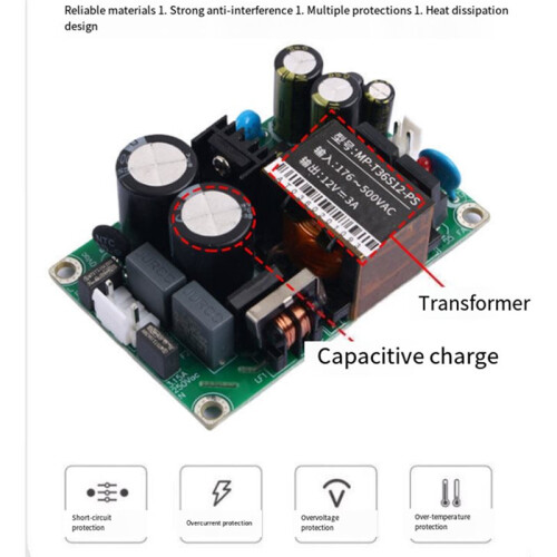 ACDC36W High Voltage Input Switching Power Supply Module Built in Isolation and Voltage Regulating Power Supply 2