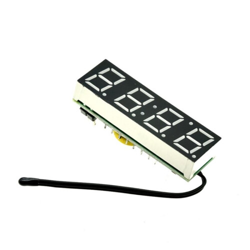 RX8025T 3 in 1 LED Digital Clock Temperature Voltage Module  Thermometer Voltmeter Board  5V-30V 2