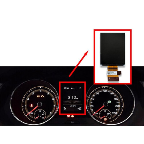 LCD Display Screen Display Cluster for     MK6 Instrument Pixel Replacement 2