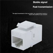 20PCS  CAT6 RJ45 for 1000M Network White Color Slot Socket Ethernet Connector