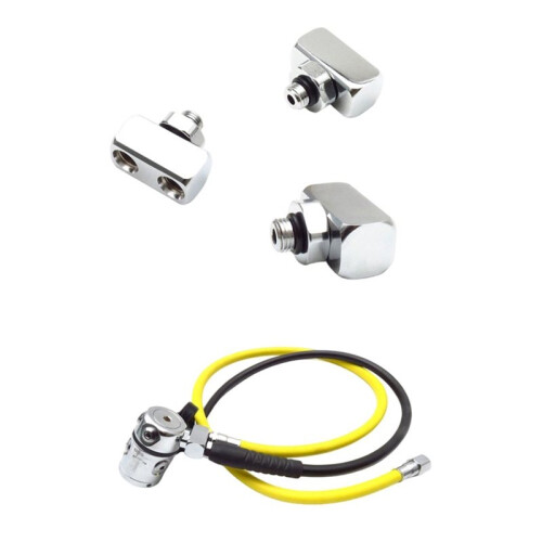 Adapter voor Duikregelaar, Functionele Connector voor Snorkeluitrusting, Lagedruk 3/8-24 Y-Adapter 1
