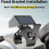 Motorcycle Ebike Solar Power Clock with Date Week Temperature LCD Backlit Display Waterproof Thermometer with Stand A 9