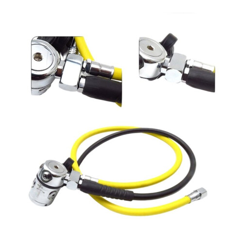 Adapter voor Duikregelaar, Functionele Connector voor Snorkeluitrusting, Lagedruk 3/8-24 Y-Adapter 2
