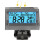 Motorcycle Ebike Solar Power Clock with Date Week Temperature LCD Backlit Display Waterproof Thermometer with Stand A 10