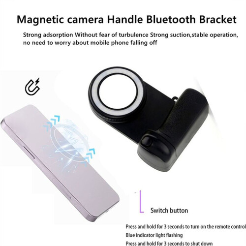 for   Phone Holder Camera Handle Grip Selfie Stablizer with Fill Light for  16 15 14 Android 1